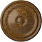 Ekena Millwork Reece Ceiling Medallion (Fits Canopies up to 2 3/8"), 12"OD x 1 3/4"P, Smokey Topaz Crackle CM12RESTC - alternate 1